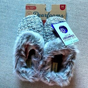 Dearfoams Women's Textured Knit Clog Slipper,
LIGHT HEATHER GREY, Medium